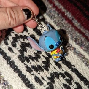 Stitch Hawaiian Shirt Coconut Drink Key Chain